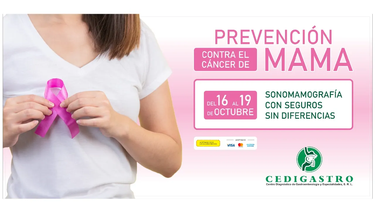 Cartel sobre prevencion del cancer de mama